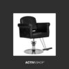 Scaun coafor Hair System HS69 modern, cu bază cromată, negru, negru, imaginea 6