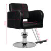 Scaun coafor Hair System HS92 cu bază cromată, negru, negru, imaginea 5
