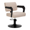 Scaun coafor Hair System Jet Latte cu cotiere din acril, bej, bej, imaginea 1