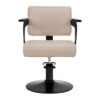 Scaun coafor Hair System Jet Latte cu cotiere din acril, bej, bej, imaginea 2