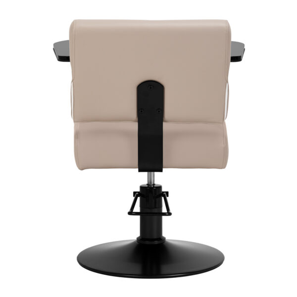 Scaun coafor Hair System Jet Latte cu cotiere din acril, bej, bej, imaginea 4