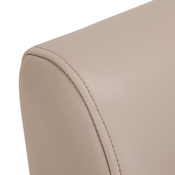 Scaun coafor Hair System Jet Latte cu cotiere din acril, bej, bej, imaginea 8