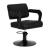Scaun coafor Hair System Jet Noir cu cotiere din acril, negru, negru, imaginea 1