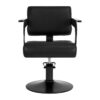 Scaun coafor Hair System Jet Noir cu cotiere din acril, negru, negru, imaginea 2