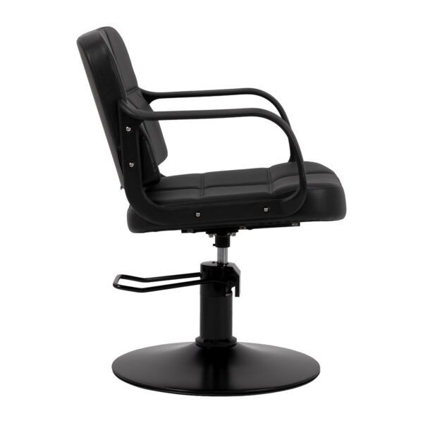 Scaun coafor Hair System Komodo hidraulic, 150 kg, negru, negru, imaginea 2