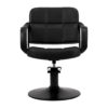 Scaun coafor Hair System Komodo hidraulic, 150 kg, negru, negru, imaginea 3