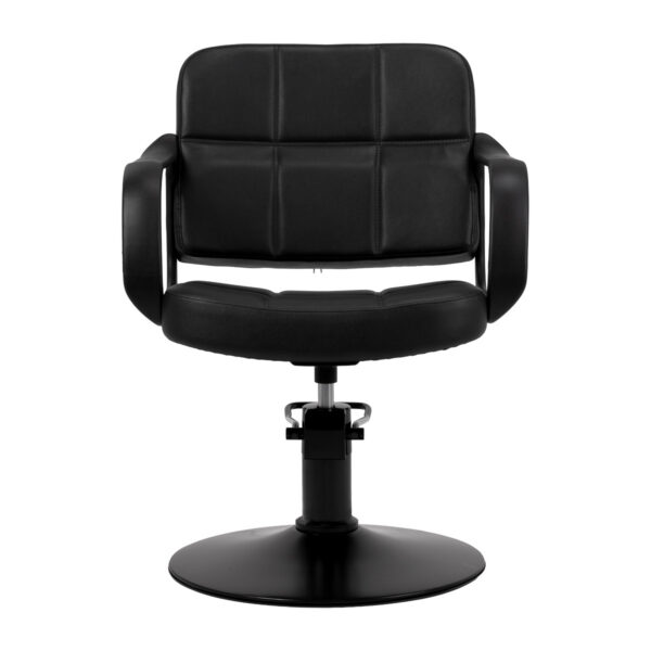 Scaun coafor Hair System Komodo hidraulic, 150 kg, negru, negru, imaginea 3