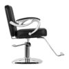 Scaun coafor Hair System ZA31 hidraulic, bază pătrată, negru, negru, imaginea 2