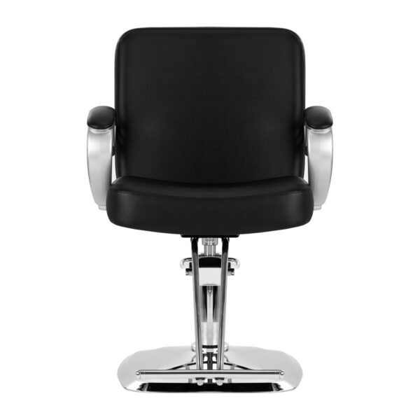 Scaun coafor Hair System ZA31 hidraulic, bază pătrată, negru, negru, imaginea 3