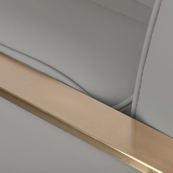 Scaun coafor hidraulic Gabbiano Acri Gold, bej, bej, imaginea 5