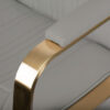 Scaun coafor hidraulic Gabbiano Acri Gold, bej, bej, imaginea 6