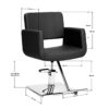 Scaun coafor hidraulic Gabbiano Helsinki cu suport pentru picioare, negru, imaginea 7
