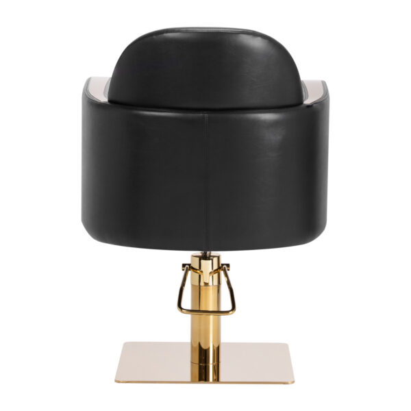 Scaun coafor hidraulic Gabbiano Malaga, negru cu auriu, negru cu auriu, imaginea 4