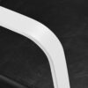 Scaun coafor hidraulic Gabbiano Porto, cadru alb, negru, imaginea 5