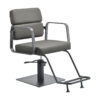 Scaun coafor hidraulic Gabbiano Porto, gri, cadru gri, gri, imaginea 1