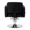 Scaun coafor Omega Andromeda cu cotiere late, negru, negru, imaginea 4