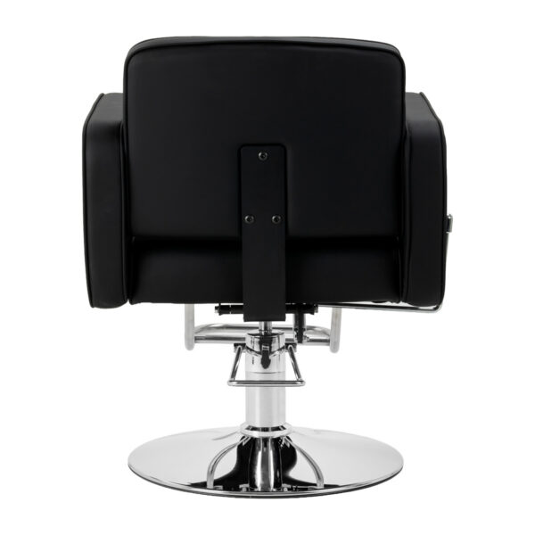 Scaun coafor Omega Andromeda cu cotiere late, negru, negru, imaginea 4