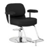 Scaun coafor Omega Astra cu structură cromată, negru