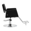 Scaun coafor Omega Lyra hidraulic, cu suport picioare, negru, negru, imaginea 2
