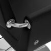 Scaun coafor Omega Lyra hidraulic, cu suport picioare, negru, negru, imaginea 6