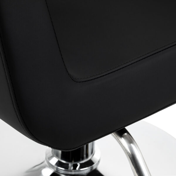 Scaun coafor Omega Lyra hidraulic, cu suport picioare, negru, negru, imaginea 9