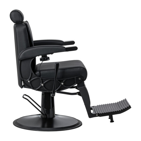Scaun frizerie cu masaj Gabbiano Continental, negru, negru, imaginea 4