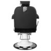 Scaun frizerie Gabbiano Amadeo compact, cu spătar rabatabil, negru, imaginea 3