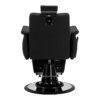 Scaun frizerie Gabbiano Athena cu cadru cromat, negru, imaginea 3