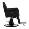 Scaun frizerie Gabbiano Athena cu cadru cromat, negru, imaginea 4