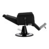 Scaun frizerie Gabbiano Athena cu cadru cromat, negru, imaginea 5