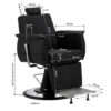 Scaun frizerie Gabbiano Athena cu cadru cromat, negru, imaginea 10