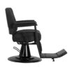 Scaun frizerie Gabbiano Bruno negru cu cadru negru, negru, imaginea 4