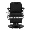 Scaun frizerie Gabbiano Carlos cu tetieră extensibilă 25 cm, negru, imaginea 2