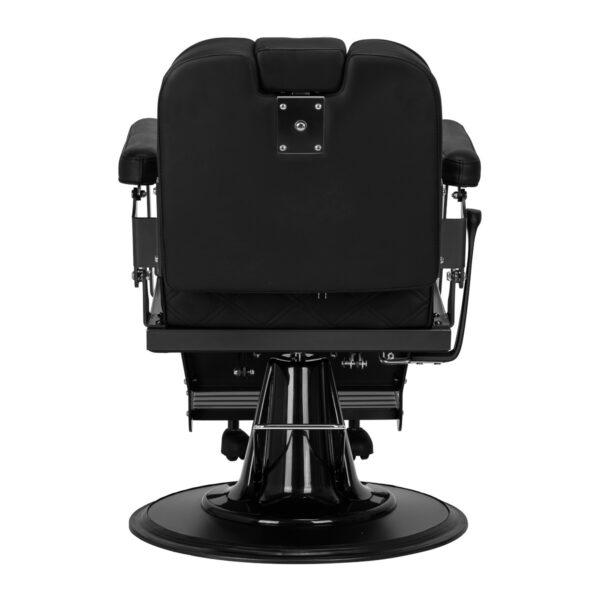 Scaun frizerie Gabbiano Carlos cu tetieră extensibilă 25 cm, negru, imaginea 3