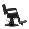 Scaun frizerie Gabbiano Carlos cu tetieră extensibilă 25 cm, negru, imaginea 4