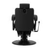 Scaun frizerie Gabbiano Continental, negru mat, negru, imaginea 3