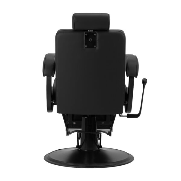 Scaun frizerie Gabbiano Continental, negru mat, negru, imaginea 3