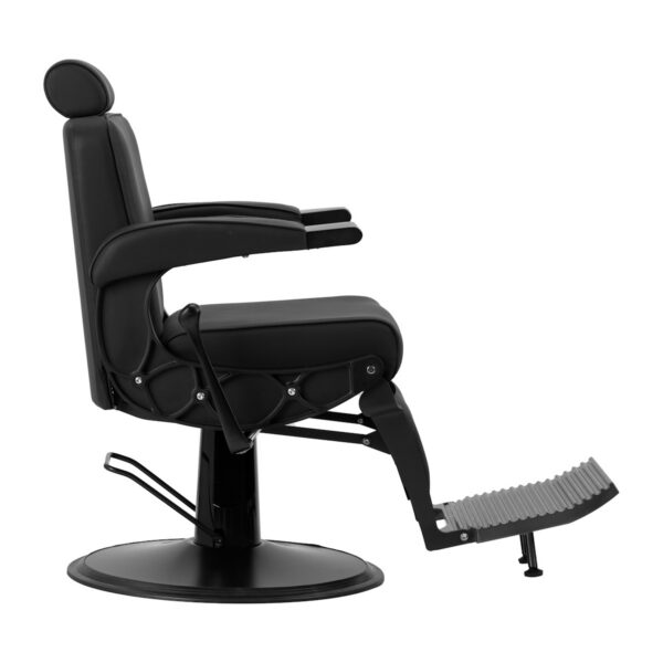 Scaun frizerie Gabbiano Continental, negru mat, negru, imaginea 4