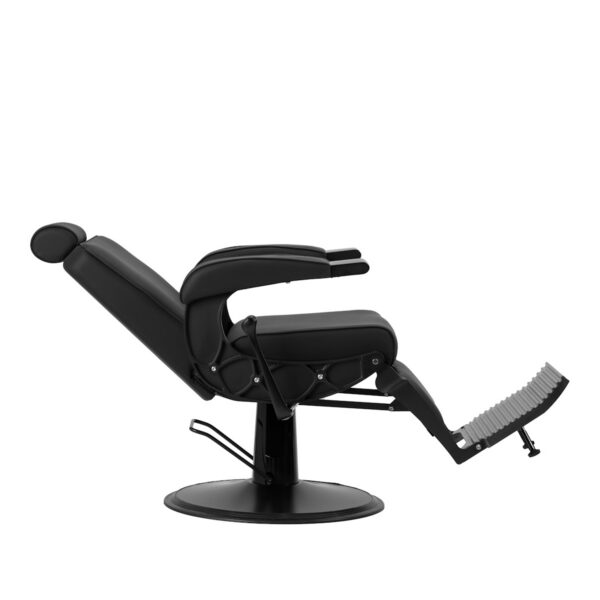 Scaun frizerie Gabbiano Continental, negru mat, negru, imaginea 5