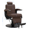 Scaun frizerie Gabbiano Continental hidraulic, piele ecologică maro, maro, imaginea 10