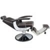 Scaun frizerie Gabbiano Imperial hidraulic cu detalii moto, maro, maro, imaginea 2