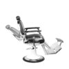 Scaun frizerie Gabbiano Moto Style compact cu detalii moto, negru, negru, imaginea 4