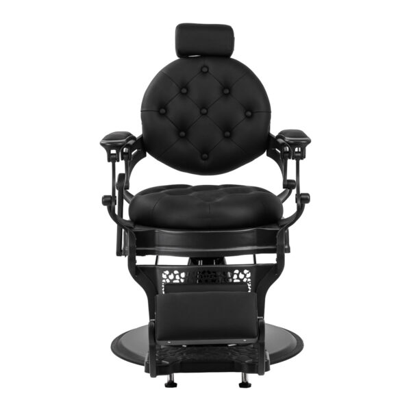 Scaun frizerie Gabbiano Niccolo cu bază neagră, negru, negru, imaginea 2 Scaun frizerie Gabbiano Niccolo cu bază neagră, negru, negru, imaginea 2
