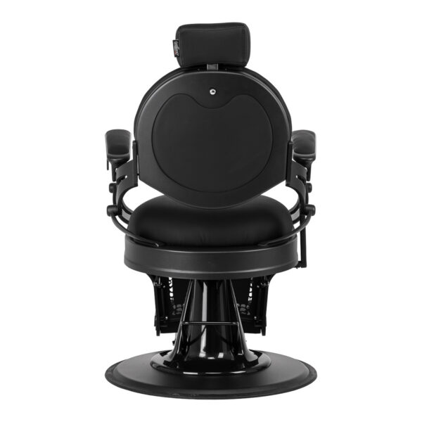 Scaun frizerie Gabbiano Niccolo fără nasturi decorativi, negru, imaginea 3 Scaun frizerie Gabbiano Niccolo fără nasturi decorativi, negru, imaginea 3