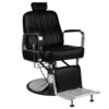 Scaun frizerie Gabbiano Patrizio compact cu spătar rabatabil, negru, negru, imaginea 1