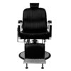 Scaun frizerie Gabbiano Patrizio compact cu spătar rabatabil, negru, negru, imaginea 4