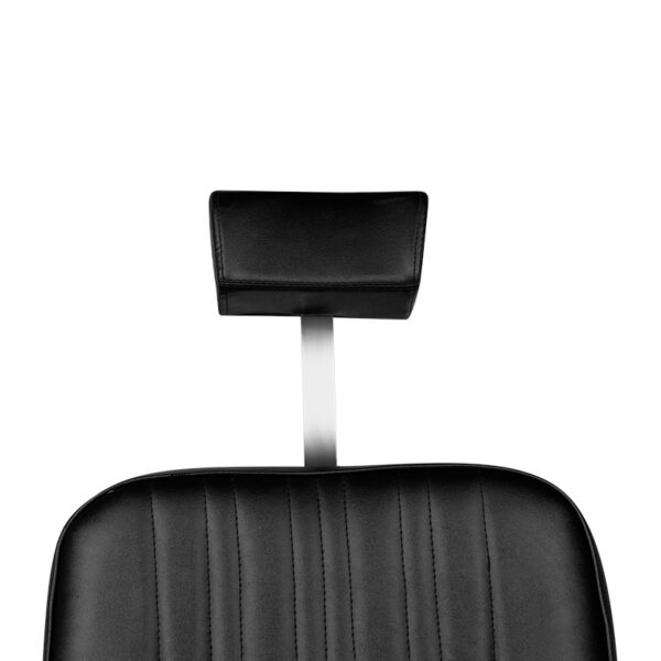 Scaun frizerie Gabbiano Patrizio compact cu spătar rabatabil, negru, negru, imaginea 6