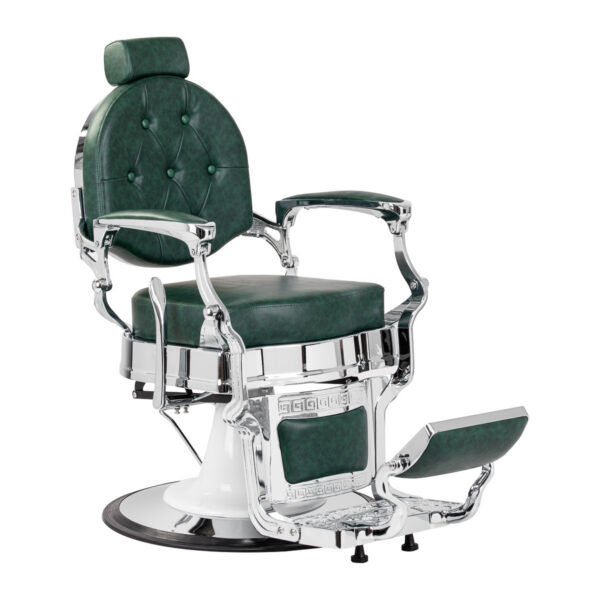 Scaun frizerie Gabbiano President Chrom, verde, verde, imaginea 1 Scaun frizerie Gabbiano President Chrom, verde, verde, imaginea 1