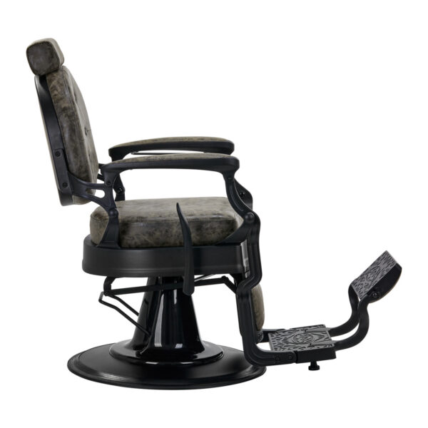 Scaun frizerie Gabbiano President Old Leather, verde, verde, imaginea 2