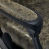 Scaun frizerie Gabbiano President Old Leather, verde, verde, imaginea 6